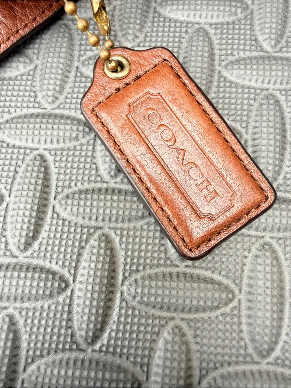 Coach Vintage Madison Maggie Hobo 21225 Cognac Pebbled Leather Shoulder Bag Rare